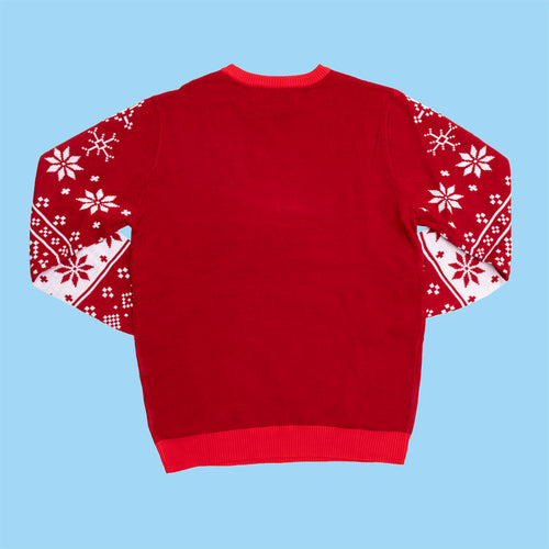 Red knitted men