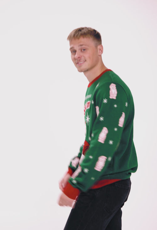 Jultröja - Juleskum grön - Herr